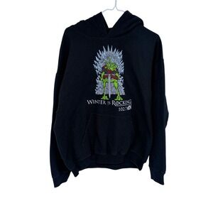 WEBN 102.7 Cincinnati Winter Is Rocking Game of Thrones Graphic Hoodie Large